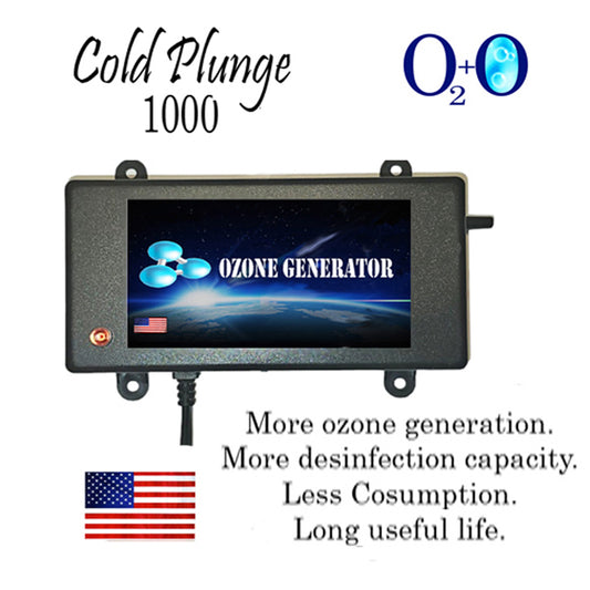 Cold plunge Ozone generator for air, water and oil ozonation purification. 1000mg/h