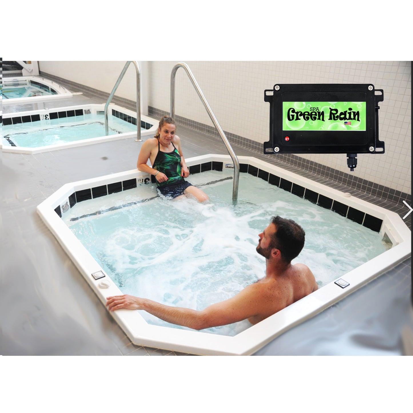 Plunge Cold SPA Hot Tub Ozone Generator Purifier Spa 110/220 SPA GreenRain 1000 Made in USA.