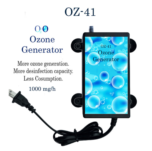 1000 mg/h Ozone Generator for Aquariums with 4 Suction Cups 1'' Water Purifier.